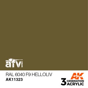 画像1: AKアクリル3G[AK11323]RAL6040　F9ヘルオリーフ (1)