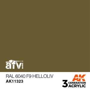 画像1: AKアクリル3G[AK11323][3G]RAL6040　F9ヘルオリーフ (1)