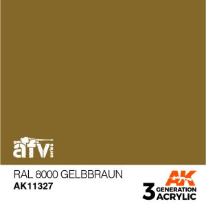 画像1: AKアクリル3G[AK11327]RAL8000　ゲルプブラウン (1)