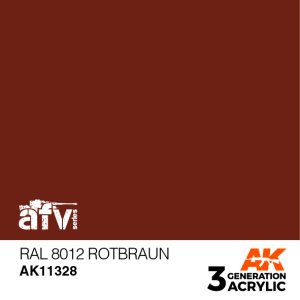 画像1: AKアクリル3G[AK11328][3G]RAL8012　ロートブラウン (1)