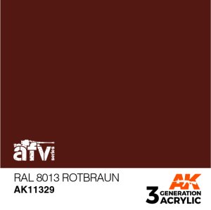 画像1: AKアクリル3G[AK11329][3G]RAL8013　ロートブラウン (1)