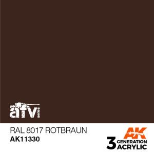 画像1: AKアクリル3G[AK11330][3G]RAL8017　ロートブラウン (1)