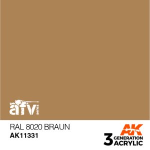 画像1: AKアクリル3G[AK11331]RAL8020　ブラウン (1)