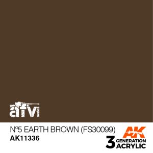 画像1: AKアクリル3G[AK11336][3G]No5 アースブラウン(FS30099) (1)
