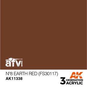 画像1: AKアクリル3G[AK11338][3G]No8 アースレッド(FS30117) (1)