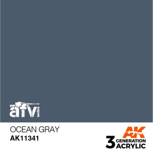 画像1: AKアクリル3G[AK11341]オーシャングレイ (FS35164) (1)
