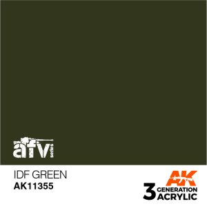 画像1: AKアクリル3G[AK11355]IDFグリーン (1)