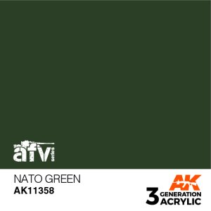 画像1: AKアクリル3G[AK11358]NATOグリーン (1)