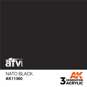 画像1: AKアクリル3G[AK11360]NATOブラック (1)