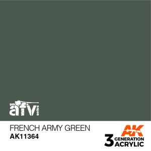 画像1: AKアクリル3G[AK11364]フランス軍グリーン (1)