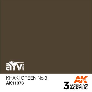 画像1: AKアクリル3G[AK11373]カーキグリーンNo.3 (1)