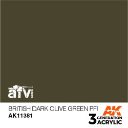 画像1: AKアクリル3G[AK11381][3G]ブリティッシュダークオリーブグリーンPFI
