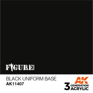 画像1: AKアクリル3G[AK11407]ブラックユニフォームベース (1)