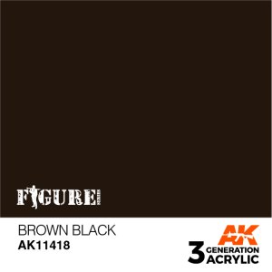 画像1: AKアクリル3G[AK11418]ブラウンブラック (1)