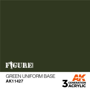 画像1: AKアクリル3G[AK11427][3G]グリーンユニフォームベース (1)