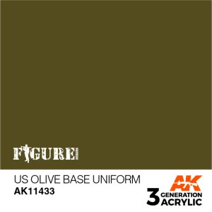 画像1: AKアクリル3G[AK11433][3G]USオリーブドラブユニフォーム (1)