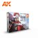 画像1: AKアクリル3G[AK11601][3G]NMMノンメタリックメタル：スチール6色セット (1)