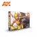 画像1: AKアクリル3G[AK11606][3G]NMMノンメタリックメタル：ゴールド6色セット (1)