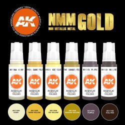 画像3: AKアクリル3G[AK11606][3G]NMMノンメタリックメタル：ゴールド6色セット