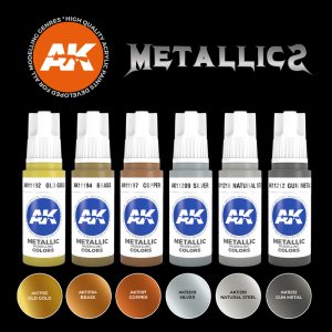 画像3: AKアクリル3G[AK11608][3G]メタリックス6色セット (3)
