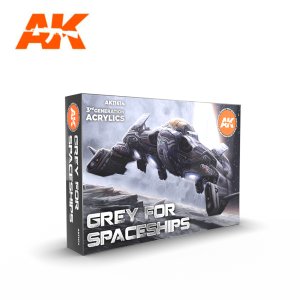 画像1: AKアクリル3G[AK11614]スターシップグレイカラーズ6色セット (1)
