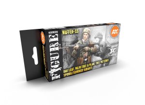画像1: AKアクリル3G[AK11626][3G]武装SS春夏カモフラージュカラー6色セット (1)