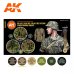 画像2: AKアクリル3G[AK11626][3G]武装SS春夏カモフラージュカラー6色セット (2)