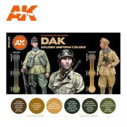 画像2: AKアクリル3G[AK11628][3G]DAK兵士ユニフォームカラー6色セット