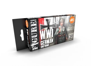 画像1: AKアクリル3G[AK11629][3G]WW1ドイツ軍ユニフォームカラー6色セット (1)
