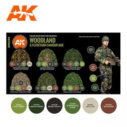 画像2: AKアクリル3G[AK11632][3G]現用ウッドランド＆フレックターンユニフォームカラー6色セット