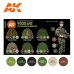 画像2: AKアクリル3G[AK11632][3G]現用ウッドランド＆フレックターンユニフォームカラー6色セット (2)