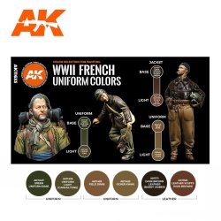 画像2: AKアクリル3G[AK11633][3G]フランス軍ユニフォームカラー6色セット