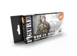 画像1: AKアクリル3G[AK11634][3G]WW2アメリカ軍ユニフォームカラー6色セット