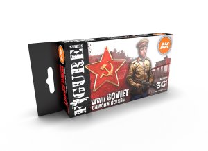 画像1: AKアクリル3G[AK11635][3G]ソビエトWW2ユニフォームカラー6色セット (1)