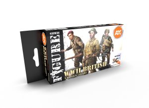 画像1: AKアクリル3G[AK11636][3G]WW2イギリスユニフォームカラー6色セット (1)