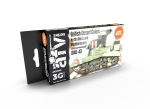 画像1: AKアクリル3G[AK11646][3G]WW2イギリス軍デザート迷彩カラー6色セット1940-43年 (1)