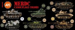 画像2: AKアクリル3G[AK11653][3G]現用アメリカ陸軍MERDC迷彩カラー8色セット