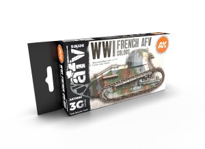 画像1: AKアクリル3G[AK11660][3G]WW1 フランス軍AFVカラー6色セット (1)