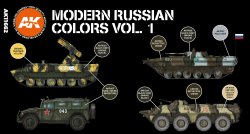 画像2: AKアクリル3G[AK11662][3G]現用ロシア軍AFVカラー6色セット1