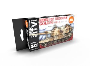 画像1: AKアクリル3G[AK11663][3G]現用ロシア軍AFVカラー6色セット2 (1)