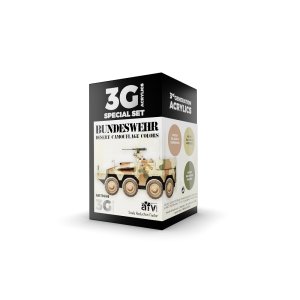 画像1: AKアクリル3G[AK11666][3G]現用ドイツ連邦軍デザート迷彩3色セット (1)