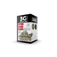 AKアクリル3G[AK11675][3G]アメリカ戦車塗装色ヨーロッパ戦線1944-45年3色セット