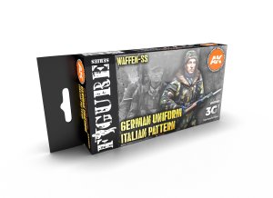 画像1: AKアクリル3G[AK11681][3G]WW2ドイツ軍イタリアン迷彩6色カラーセット (1)