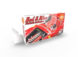 画像1: AKアクリル3G[AK11685][3G]レッド＆ブルーインテリアカラー6色セット(カーモデル用) (1)