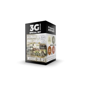 画像1: AKアクリル3G[AK11688][3G]WW2ドイツ軍車内インテリアカラー4色セット (1)