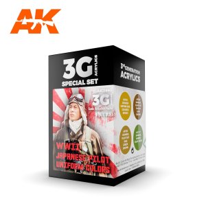 画像1: AKアクリル3G[AK11693][3G]WW2日本機パイロットユニフォームカラー4色セット (1)