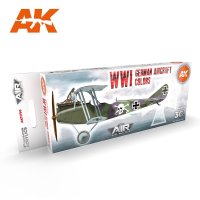 AKアクリル3G[AK11710][3G]WW1ドイツ航空機カラー8色セット