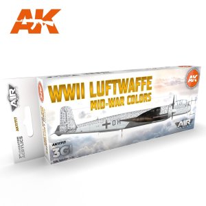 画像1: AKアクリル3G[AK11717][3G]ドイツ空軍航空機カラー8色セットWW2中期 (1)