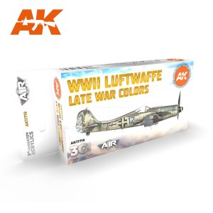 画像1: AKアクリル3G[AK11718][3G]ドイツ空軍航空機カラー6色セットWW2後期 (1)