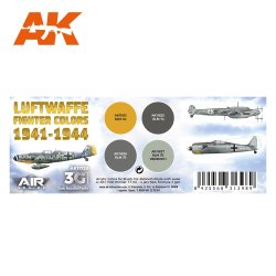 画像2: AKアクリル3G[AK11720][3G]ドイツ空軍航空機カラー4色セット1941-1944